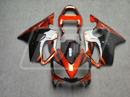 Honda CBR600 F4i 2001-2003 Gloss Deep Orange & Black ABS Fairings | Monster Fairings