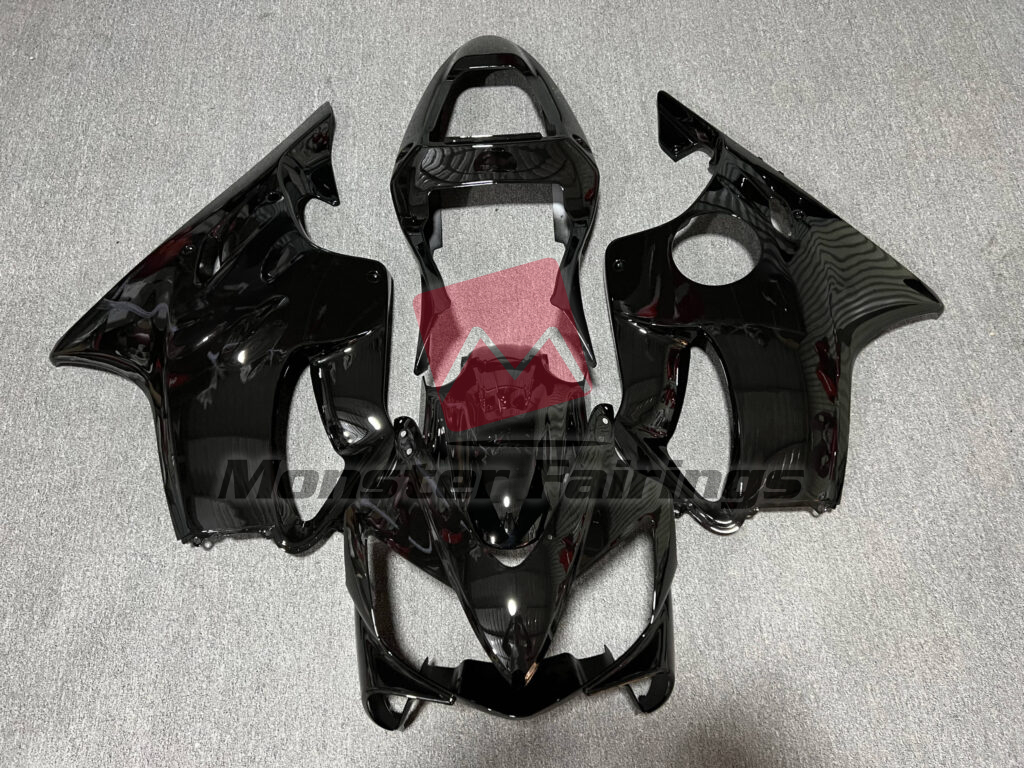 Honda CBR600 F4i 2001 - 2003 Gloss Black ABS fairings - custom motorcycle bodywork kit by Monster Fairings
