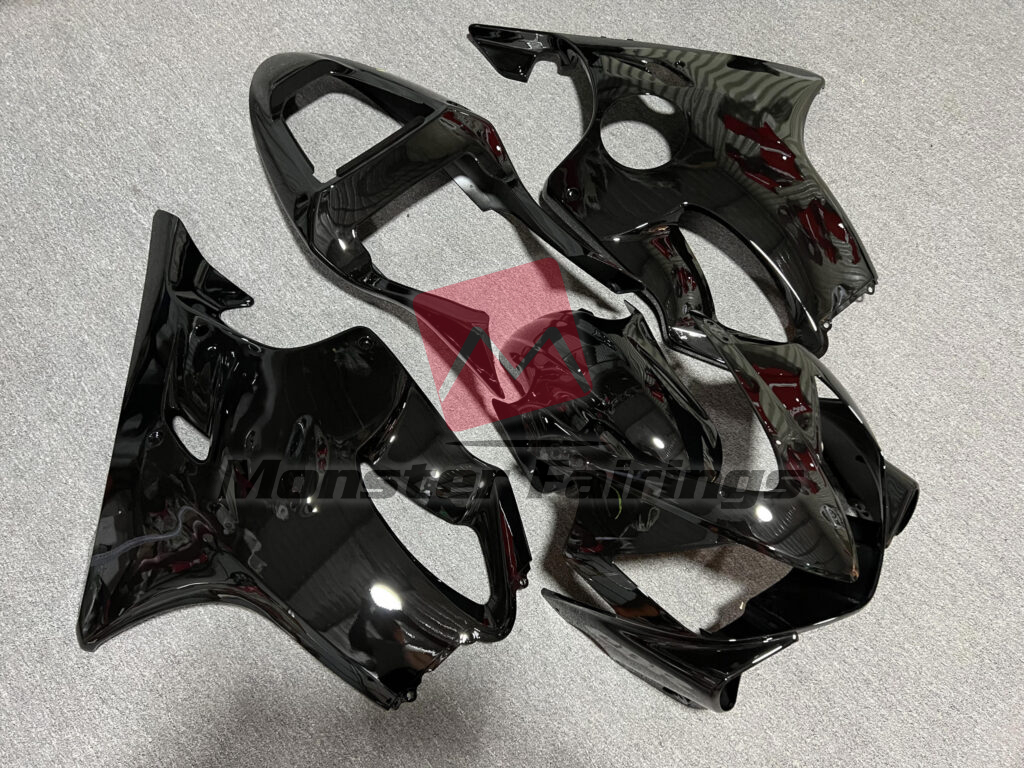 Honda CBR600 F4i custom ABS fairings 2001 - 2003 in Gloss Black - durable replacement kit, Monster Fairings