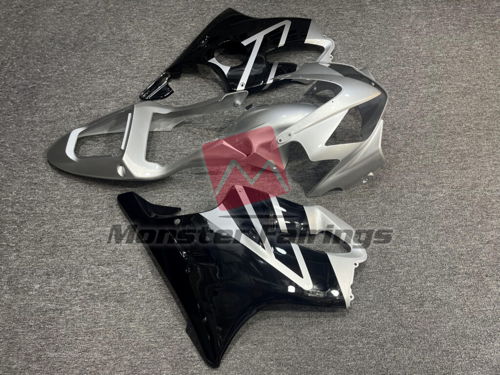 Gloss Silver & Black ABS fairings for Honda CBR600 F4i 2001 - 2003 - premium OEM fit kit by Monster Fairings