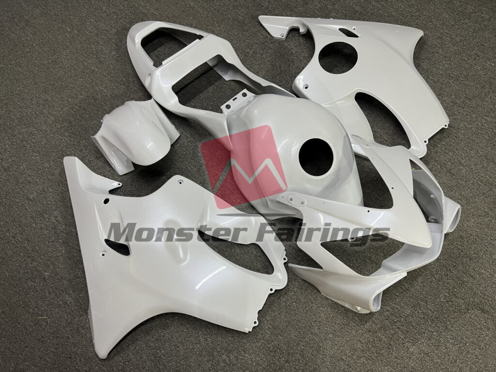 Pearl White ABS fairings for Honda CBR600 F4i 2001 - 2003 - premium OEM fit kit by Monster Fairings