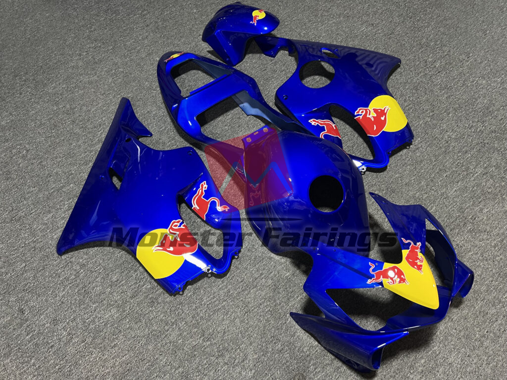 Honda CBR600 F4i custom ABS fairings 2001 - 2003 in Gloss Blue & Yellow The Bull - durable replacement kit, Monster Fairings