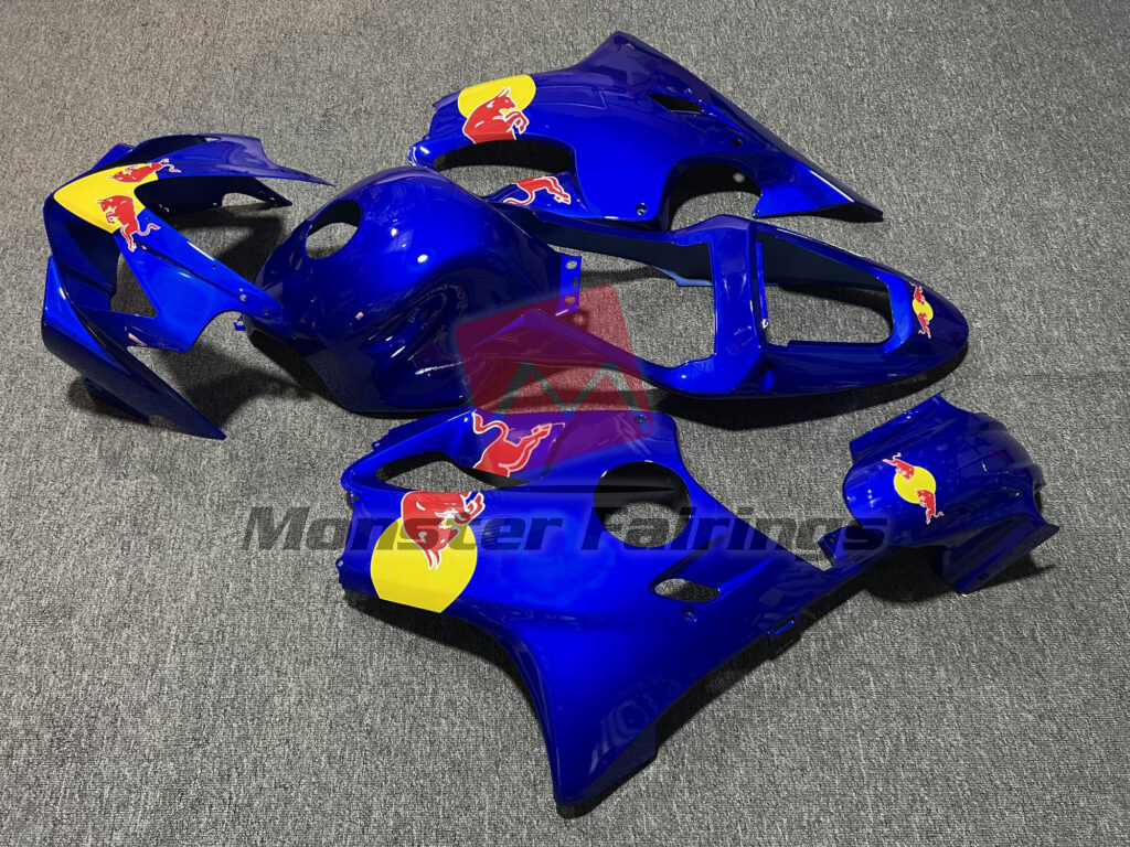 2001 - 2003 Honda CBR600 F4i Gloss Blue & Yellow The Bull fairing set - ABS injection, custom painted by Monster Fairings
