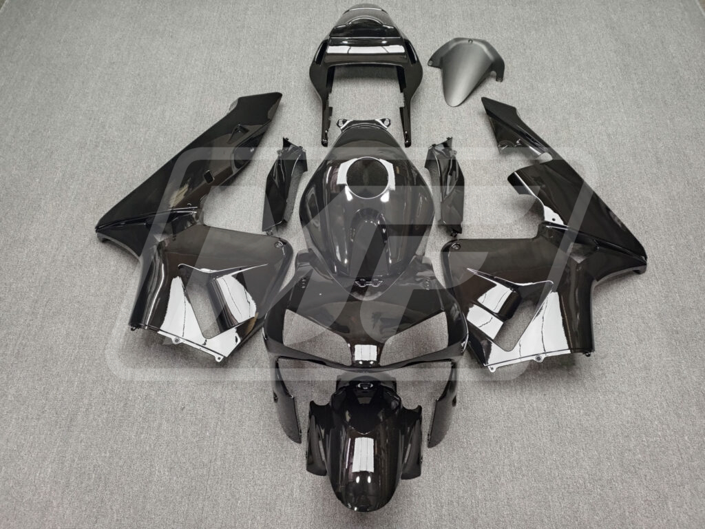 Honda CBR600RR 2003 - 2004 Gloss Black ABS fairings - custom motorcycle bodywork kit by Monster Fairings