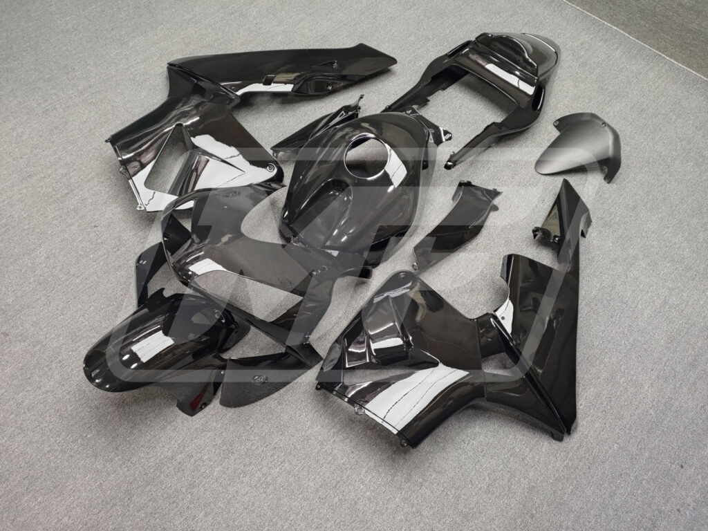 Honda CBR600RR custom ABS fairings 2003 - 2004 in Gloss Black - durable replacement kit, Monster Fairings