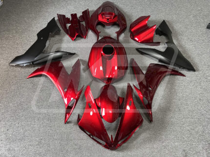 Yamaha R1 2004-2006 Gloss Candy Red & Matte Black ABS Fairings | Monster Fairings