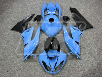 Kawasaki ZX6R 2009-2012 Gloss Light Blue ABS Fairings | Monster Fairings