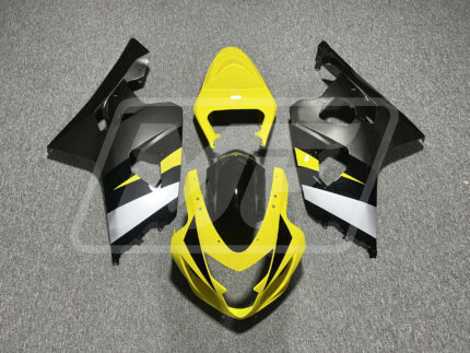 Suzuki GSXR 600-750 2004-2005 Yellow and Grey ABS Fairings | Monster Fairings