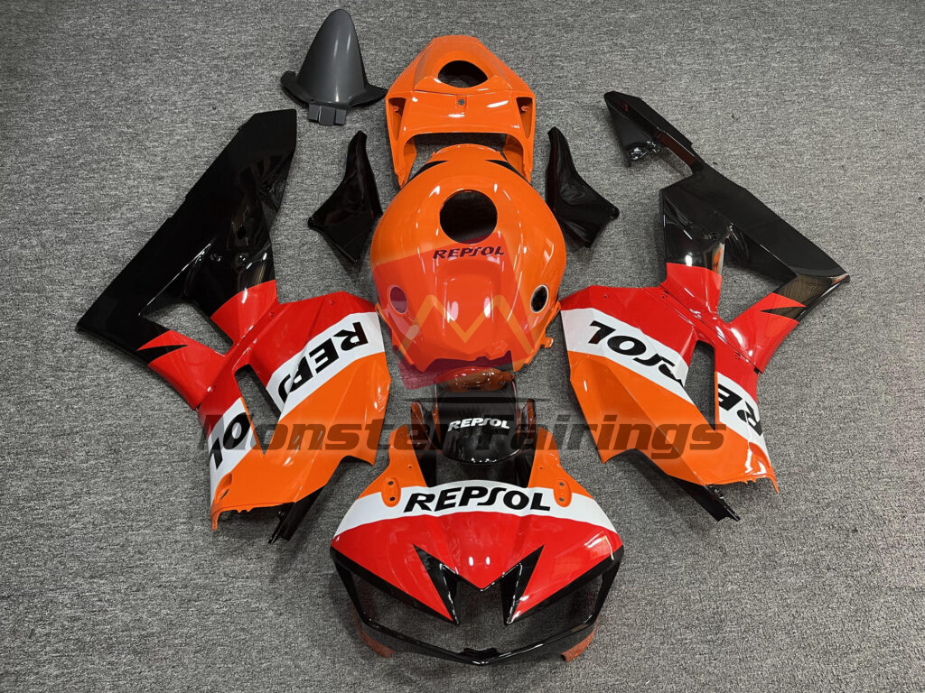 Honda CBR600RR 2013 - 2025 Gloss Classic Repsol ABS fairings - custom motorcycle bodywork kit by Monster Fairings