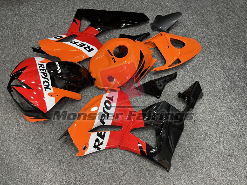 Honda CBR600RR custom ABS fairings 2013 - 2025 in Gloss Classic Repsol - durable replacement kit, Monster Fairings