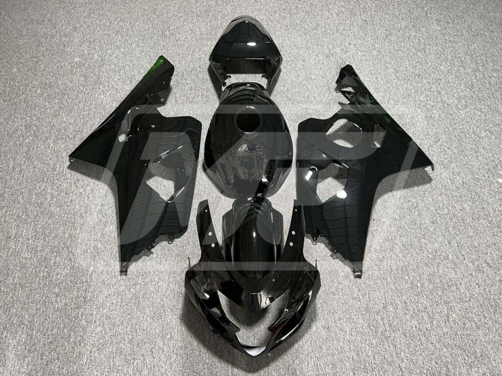 Suzuki GSXR 600 - 750 2004 - 2005 Gloss Black ABS fairings - custom motorcycle bodywork kit by Monster Fairings