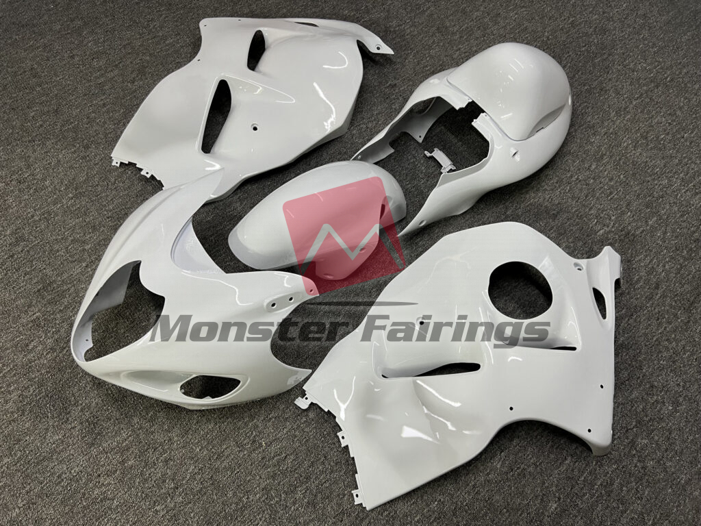 Gloss White ABS fairings for Suzuki GSXR1300 1997 - 2007 - premium OEM fit kit by Monster Fairings