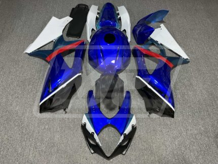 Suzuki GSXR 1000 2007-2008 Gloss Blue, White & Black ABS Fairings | Monster Fairings