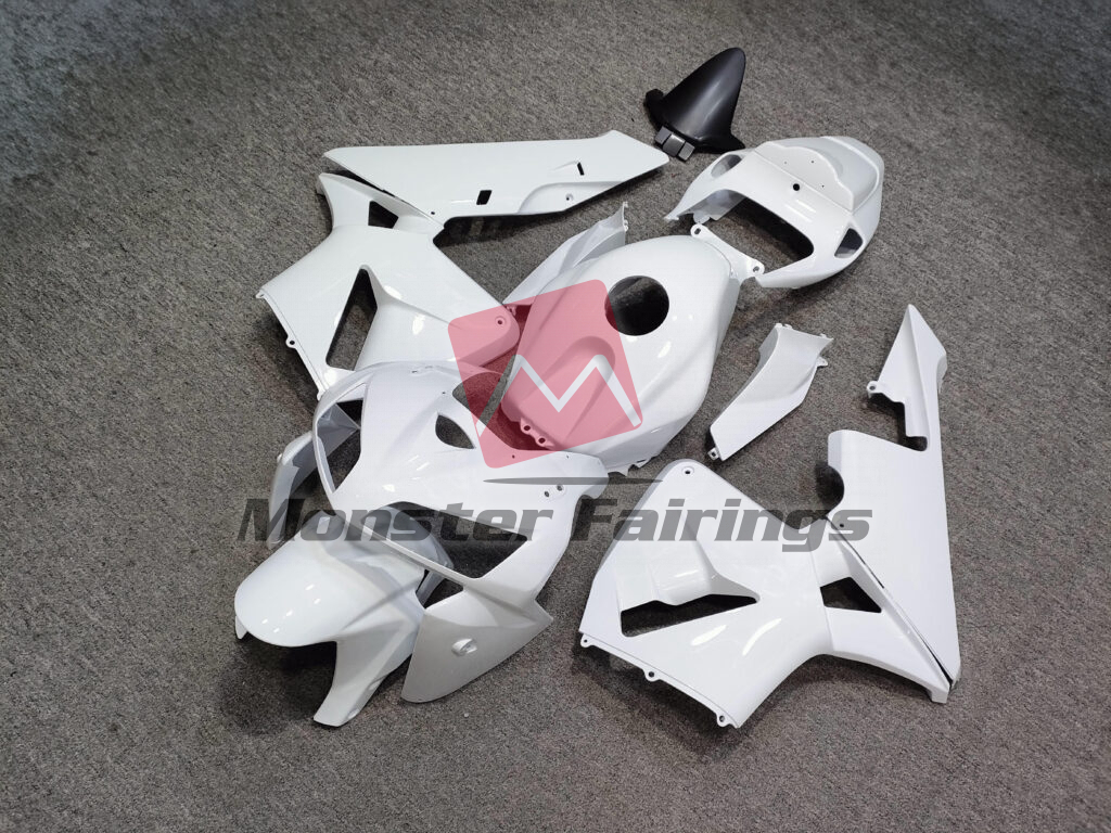 Honda CBR600RR custom ABS fairings 2005 - 2006 in Gloss White - durable replacement kit, Monster Fairings
