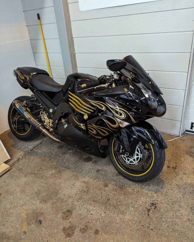 Monster Fairings ABS fairing kit for Kawasaki ZX14R 2006 - 2011 - Black Gold, precise OEM fit