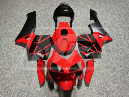 Honda CBR600RR 2003-2004 Gloss Red With Black ABS Fairings | Monster Fairings