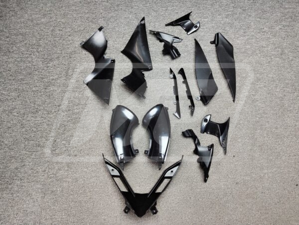 Monster Fairings ABS fairing kit for Yamaha R1 2007 - 2008 - Gloss Black, precise OEM fit