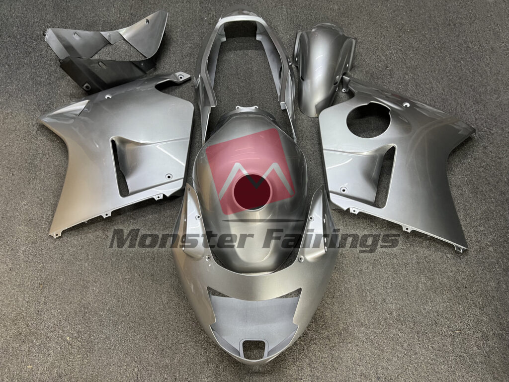 Honda CBR1100XX 1999 - 2007 Gloss Silver ABS fairings - custom motorcycle bodywork kit by Monster Fairings