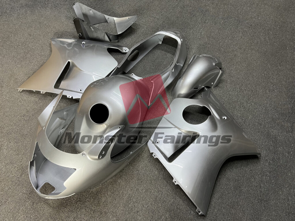 Gloss Silver ABS fairings for Honda CBR1100XX 1999 - 2007 - premium OEM fit kit by Monster Fairings