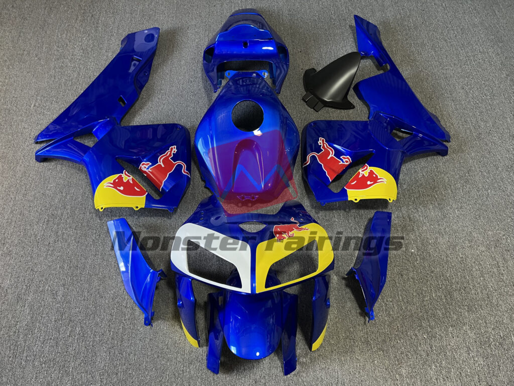 Honda CBR600RR 2005 - 2006 Gloss Blue The Bull Style ABS fairings - custom motorcycle bodywork kit by Monster Fairings
