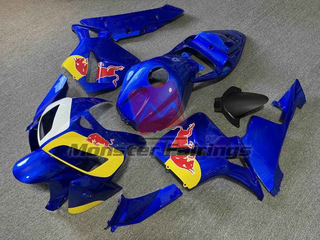 Gloss Blue The Bull Style ABS fairings for Honda CBR600RR 2005 - 2006 - premium OEM fit kit by Monster Fairings
