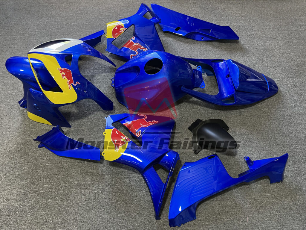 Honda CBR600RR custom ABS fairings 2005 - 2006 in Gloss Blue The Bull Style - durable replacement kit, Monster Fairings
