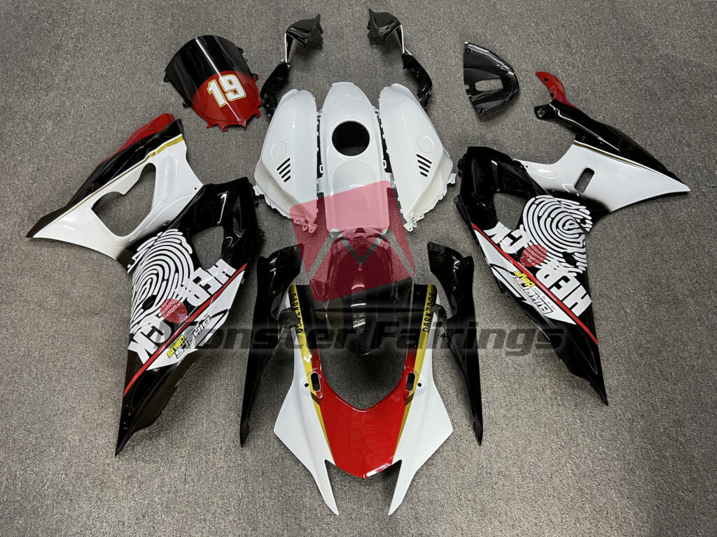 Yamaha R1 2007 - 2008 FingerPrint ABS fairings - custom motorcycle bodywork kit by Monster Fairings
