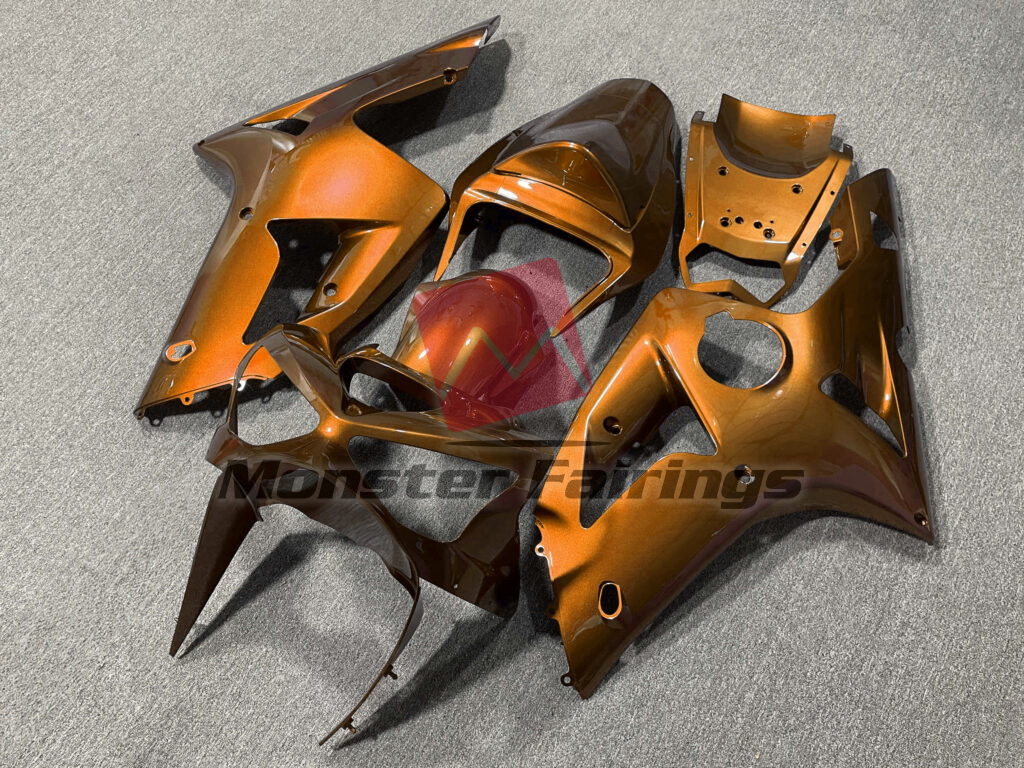 Gloss Orange ABS fairings for Kawasaki ZX6R 2003 - 2004 - premium OEM fit kit by Monster Fairings