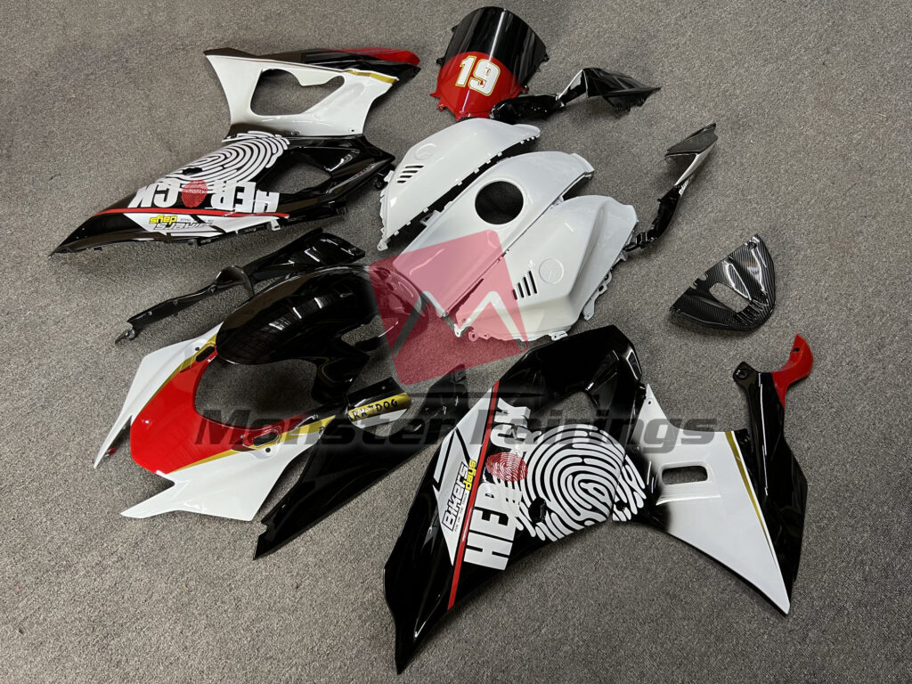 Yamaha R1 custom ABS fairings 2007 - 2008 in FingerPrint - durable replacement kit, Monster Fairings