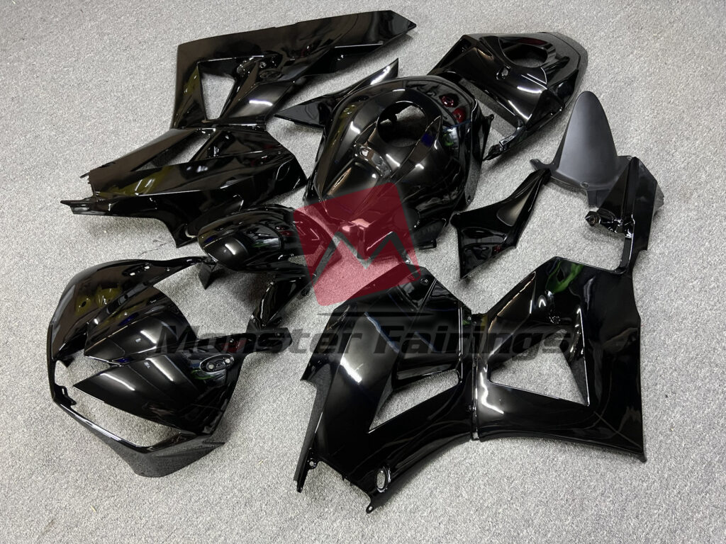Honda CBR600RR custom ABS fairings 2013 - 2025 in Gloss Black - durable replacement kit, Monster Fairings