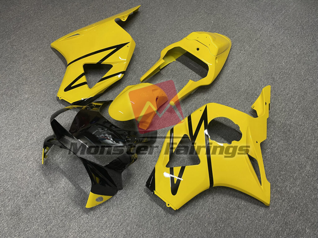 Gloss Yellow & Black ABS fairings for Honda CBR954RR 2002 - 2003 - premium OEM fit kit by Monster Fairings