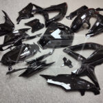 2008 - 2010 Suzuki GSXR Gloss Black fairing set - ABS injection, custom painted by Monster Fairings