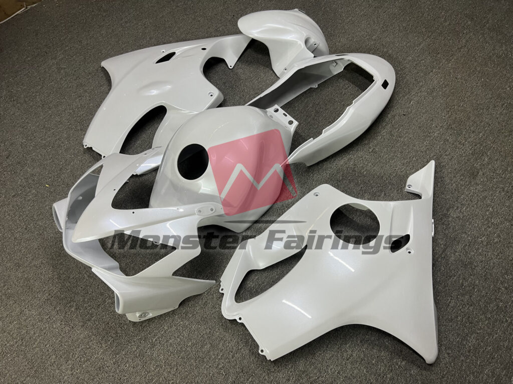 Pearl White ABS fairings for Honda CBR600 F4i 2004 - 2007 - premium OEM fit kit by Monster Fairings