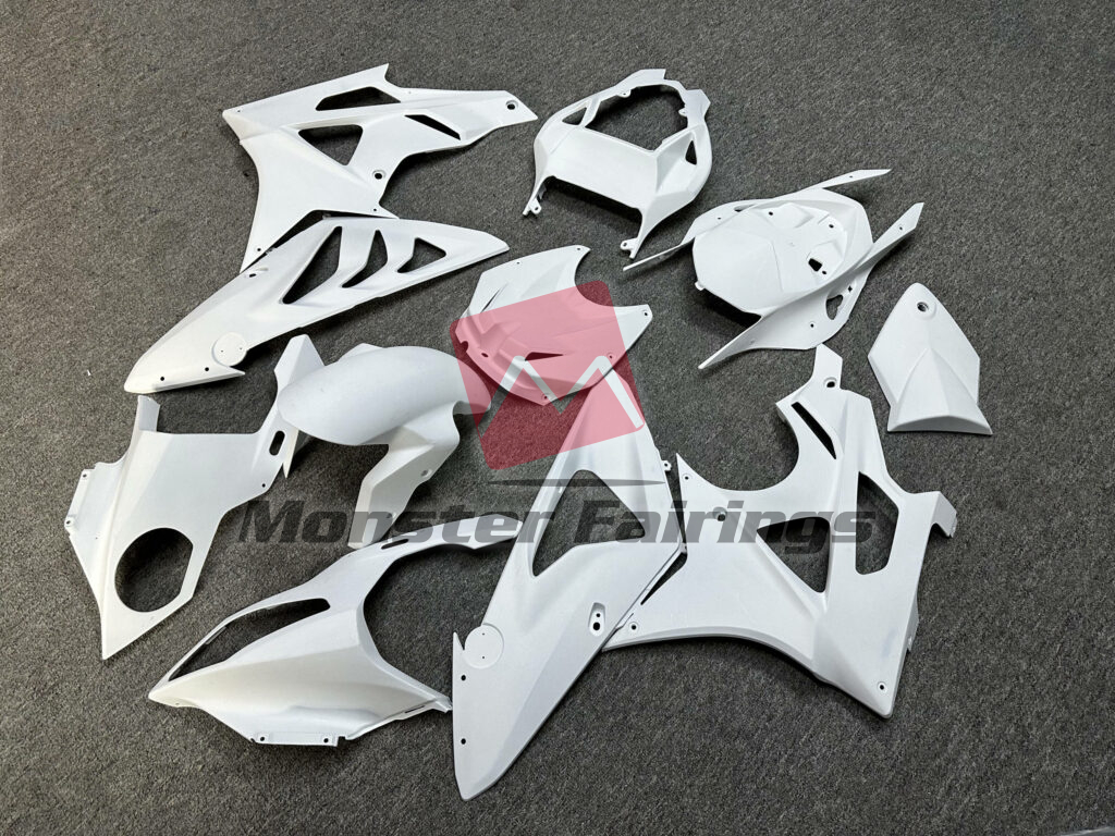 BMW S1000RR custom unpainted ABS fairings 2009 - 2014 - durable replacement kit, Monster Fairings