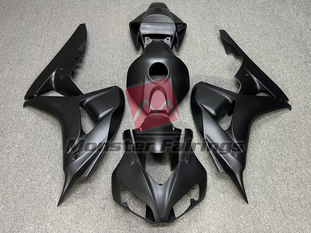 Honda CBR1000RR 2006 - 2007 Matte Black ABS fairings - custom motorcycle bodywork kit by Monster Fairings
