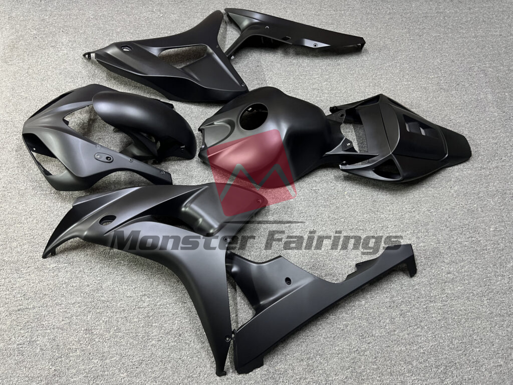 Honda CBR1000RR custom ABS fairings 2006 - 2007 in Matte Black - durable replacement kit, Monster Fairings