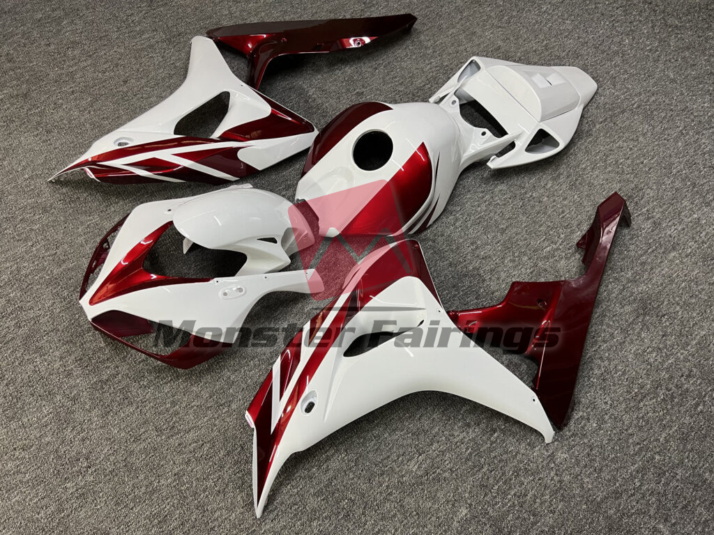 Gloss White & Candy Red ABS fairings for Honda CBR1000RR 2006 - 2007 - premium OEM fit kit by Monster Fairings
