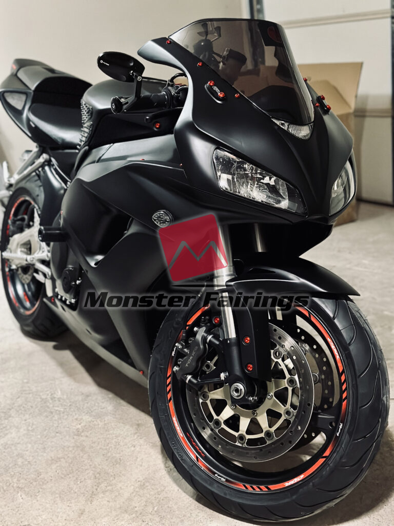 Monster Fairings ABS fairing kit for Honda CBR1000RR 2006 - 2007 - Matte Black, precise OEM fit