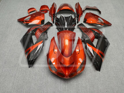 Kawasaki ZX14R 2006-2011 Gloss Burnt Orange & Black ABS Fairings | Monster Fairings
