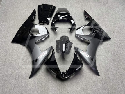 Yamaha R6 2005 Matte Black & White ABS Fairings | Monster Fairings