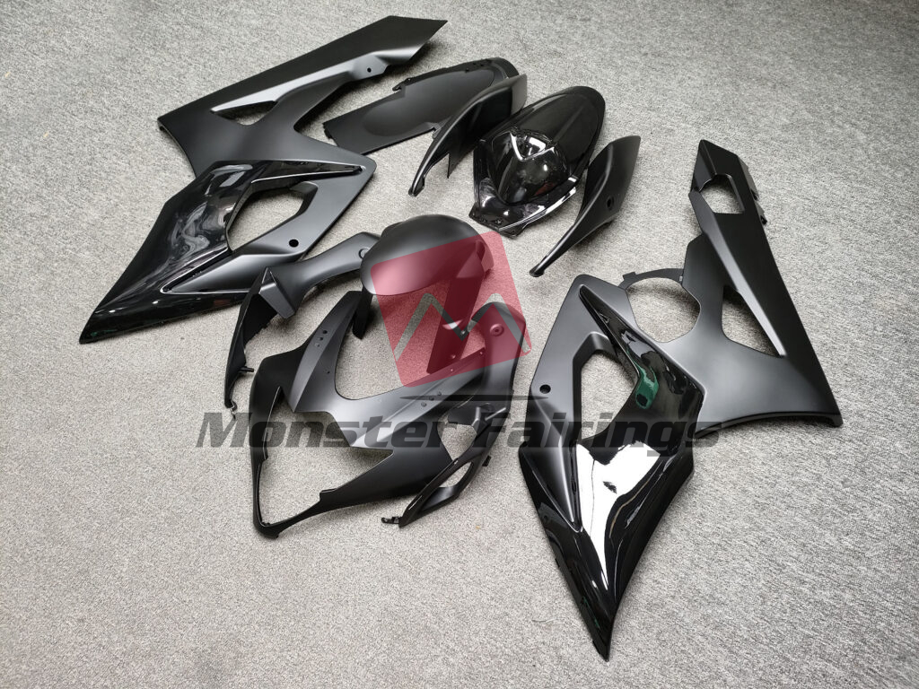 Matte & Gloss Black ABS fairings for Suzuki GSXR 1000 2005 - 2006 - premium OEM fit kit by Monster Fairings