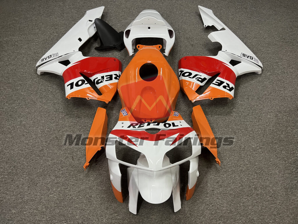 Honda CBR600RR 2005 - 2006 Gloss Light Repsol ABS fairings - custom motorcycle bodywork kit by Monster Fairings