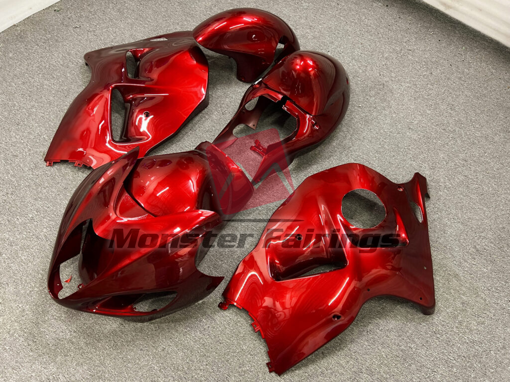 Gloss Fire Red ABS fairings for Suzuki GSXR1300 1997 - 2007 - premium OEM fit kit by Monster Fairings