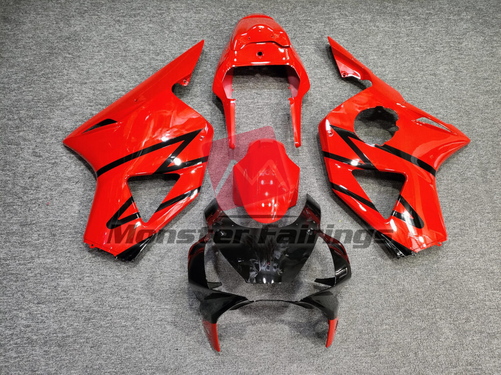Honda CBR954RR 2002 - 2003 Gloss Red & and Black ABS fairings - custom motorcycle bodywork kit by Monster Fairings