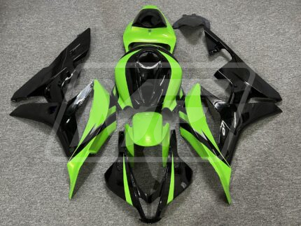 Honda CBR600RR 2007-2008 Gloss Lime Green & Black ABS Fairings | Monster Fairings