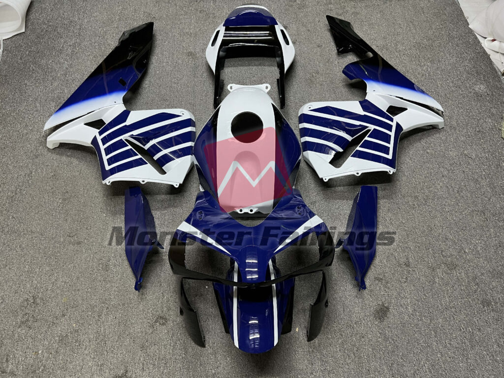 Honda CBR600RR 2003 - 2004 Blue Flare ABS fairings - custom motorcycle bodywork kit by Monster Fairings