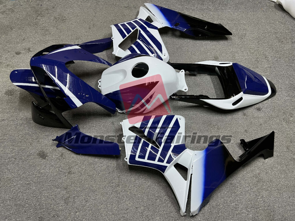 2003 - 2004 Honda CBR600RR Blue Flare fairing set - ABS injection, custom painted by Monster Fairings