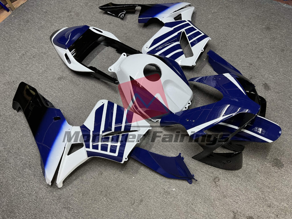Honda CBR600RR custom ABS fairings 2003 - 2004 in Blue Flare - durable replacement kit, Monster Fairings