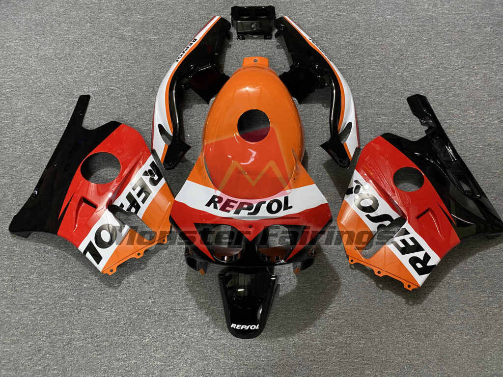 Honda CBR250RR 1990 - 1998 Gloss Classic Repsol ABS fairings - custom motorcycle bodywork kit by Monster Fairings