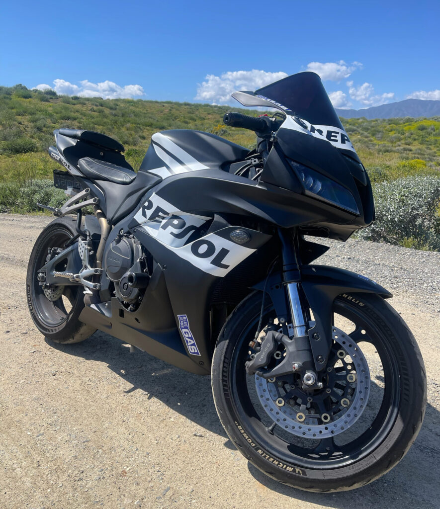 Monster Fairings ABS fairing kit for Honda CBR600RR 2007 - 2008 - Matte Black & White Repsol, precise OEM fit